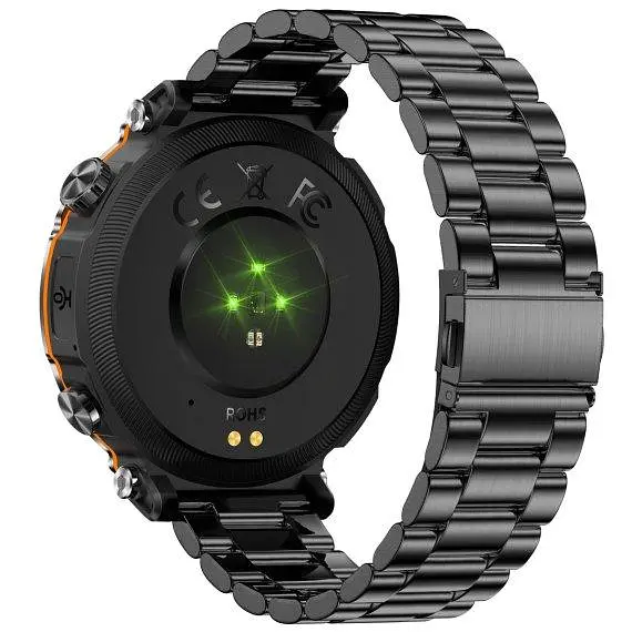 Розумний наручний годинник Smart Avation Pro Steel 2 ремінця (Чорний) - фото 3