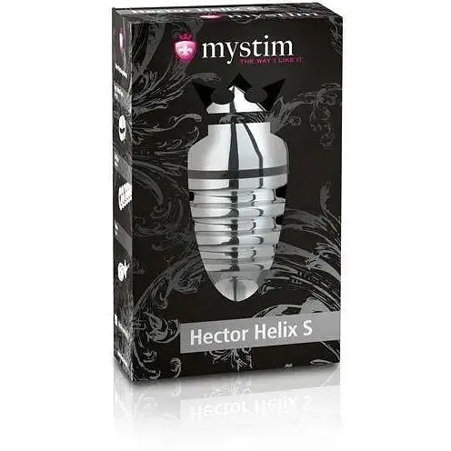 Металлическая анальная пробка Mystim Hector Helix S для электростимулятора диаметр 4 см - фото 3