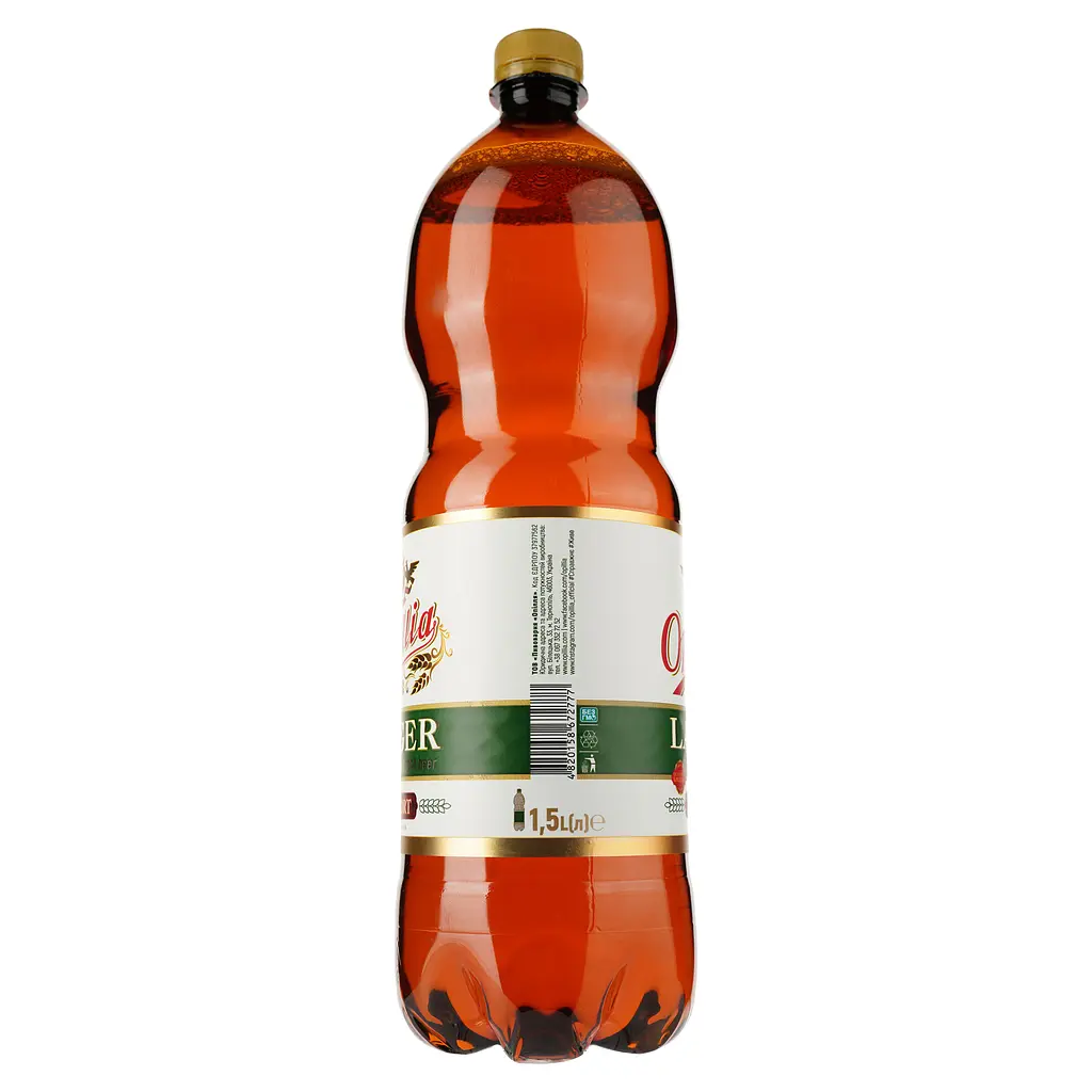 Пиво Опілля Export Lager, светлое, 4,5%, 1,5 л - фото 2