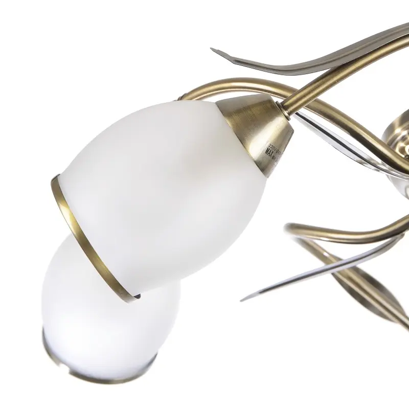 Люстра потолочная Brille классическая E14 BZ (LK-157C/5) - фото 5