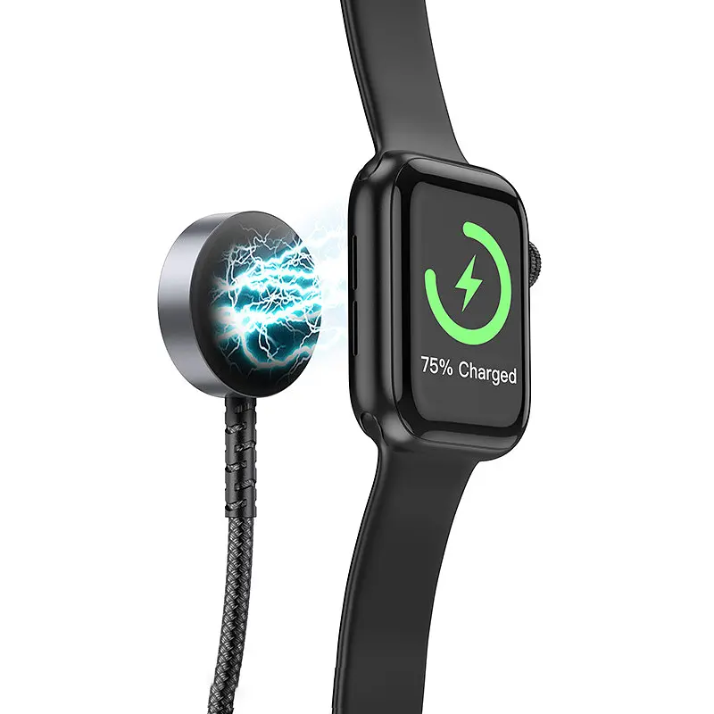 БЗП Hoco CW54 2in1 for Apple Watch + Type-C / Lightning Black - фото 3