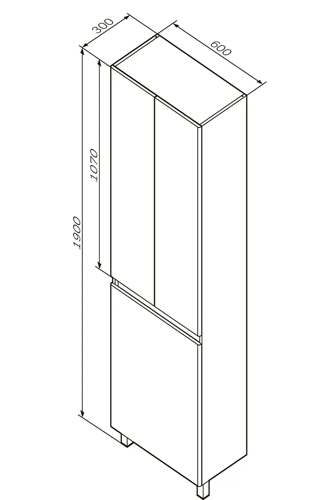 Пенал напольный AM.PM X-Joy 60 см с корзиной (M85CRX0601WG38) - фото 8