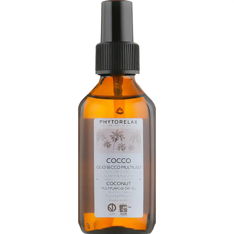 Масло-эликсир Phytorelax Vegan&Organic Coconut для лица, тела и рук 100 мл (6022227) - фото 2