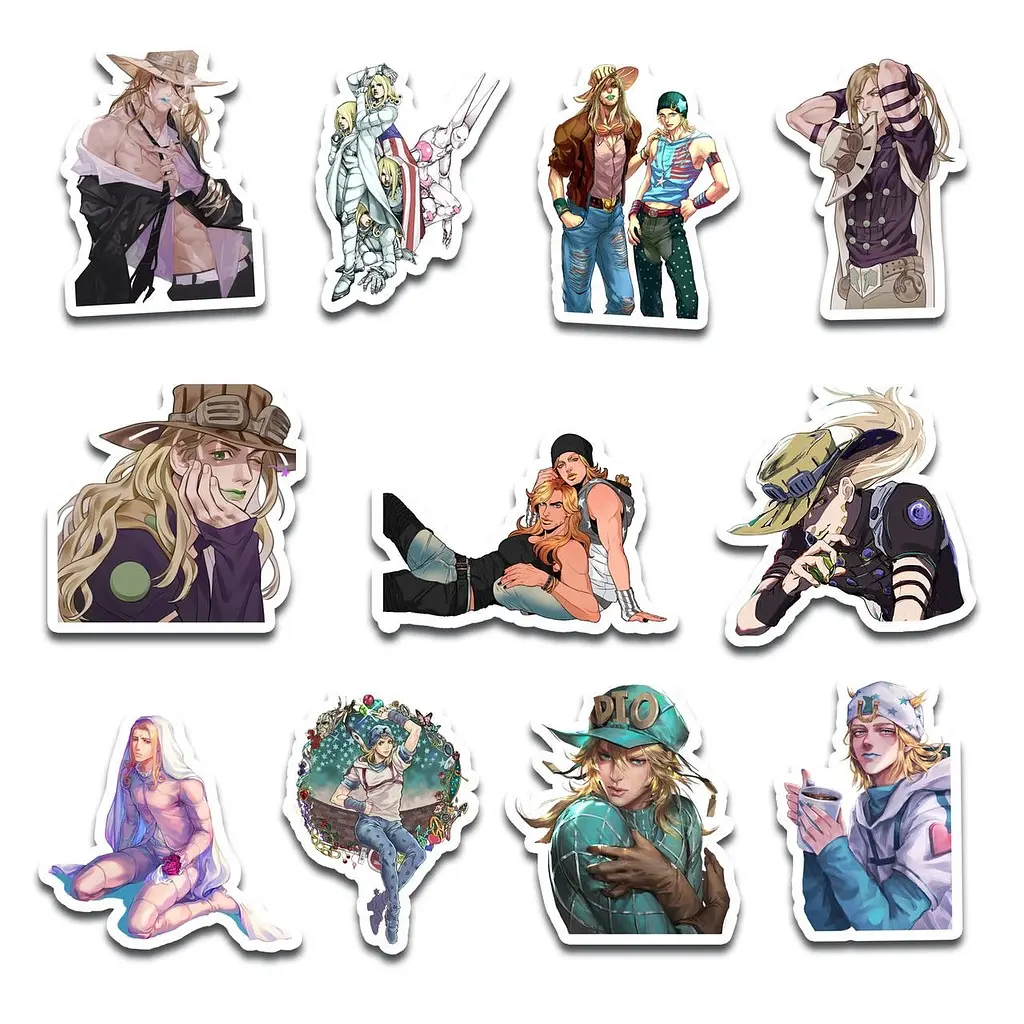 Стікерпак GeekLand JoJo Steel Ball Run 45 штук (SP JJ 02) - фото 2