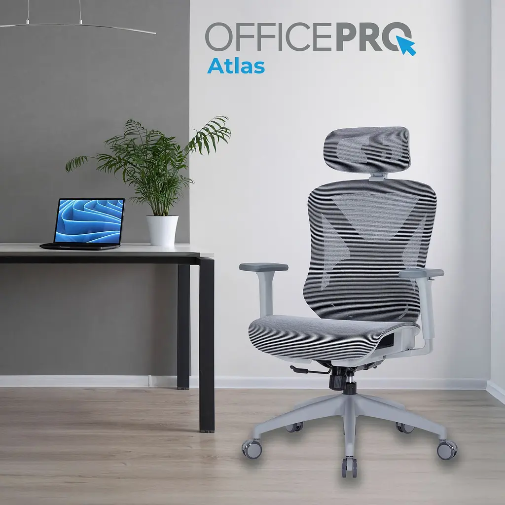 Офісне крісло OfficePro Atlas OC630-G-DG-DG Gray/Dark Gray [148899] - фото 6