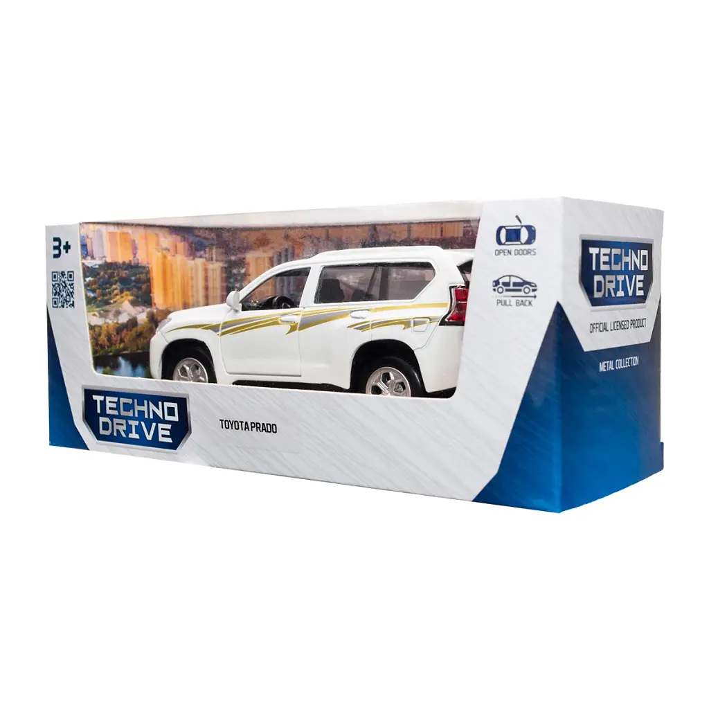 Машина TechnoDrive Toyota Prado білий (KM250425W) - фото 4