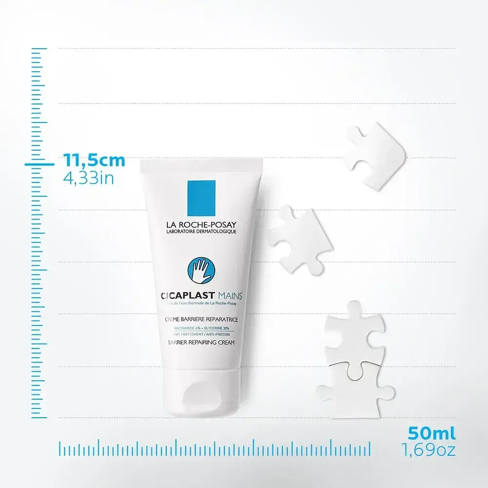Бар'єрний крем для пошкодженої шкіри рук La Roche-Posay Cicaplast Mains Відновлювальний 50 мл - фото 5
