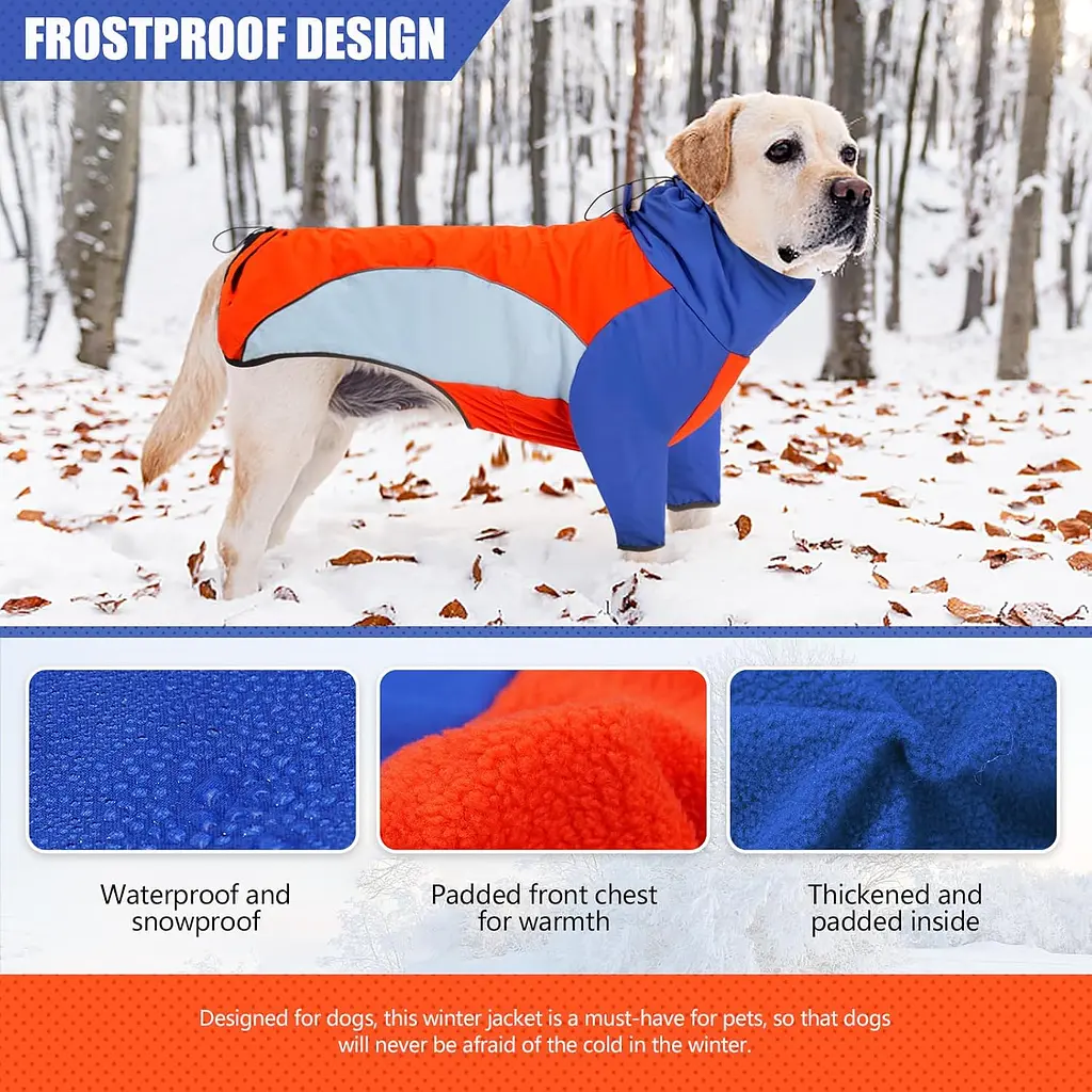 Зимова куртка для собак Wan Talk Fleece Turtleneck Dog Vest, S - фото 3