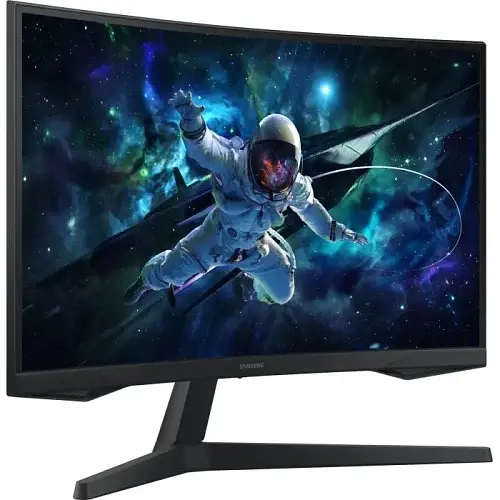 Монітор вигнутий 27" Samsung Odyssey Gaming G55C, Black, VA, 2560x1440 (16:9), 1 мс, 165 Гц, 300 кд/м², 2500:1, 1000R, 178°/178°, HDMI/DP, VESA 75x75, AMD FreeSync (LS27CG550EIXUA) - фото 2