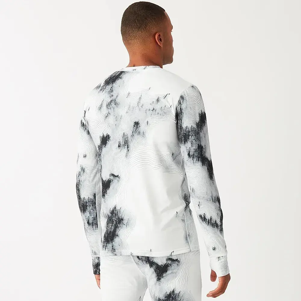 Реглан чоловічий Picture Organic Lhotse Printed Man XL Чорний-Білий - фото 2