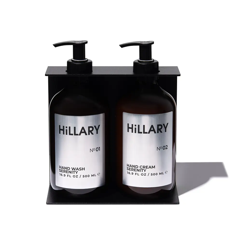Крем та мило для рук Hillary з тримачем для 2-х пляшок - фото 4