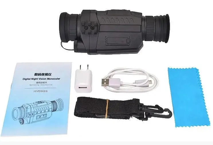 Прибор ночного видения NV 535 Night Vision монокуляр (до 200м в темноте) Черный - фото 4