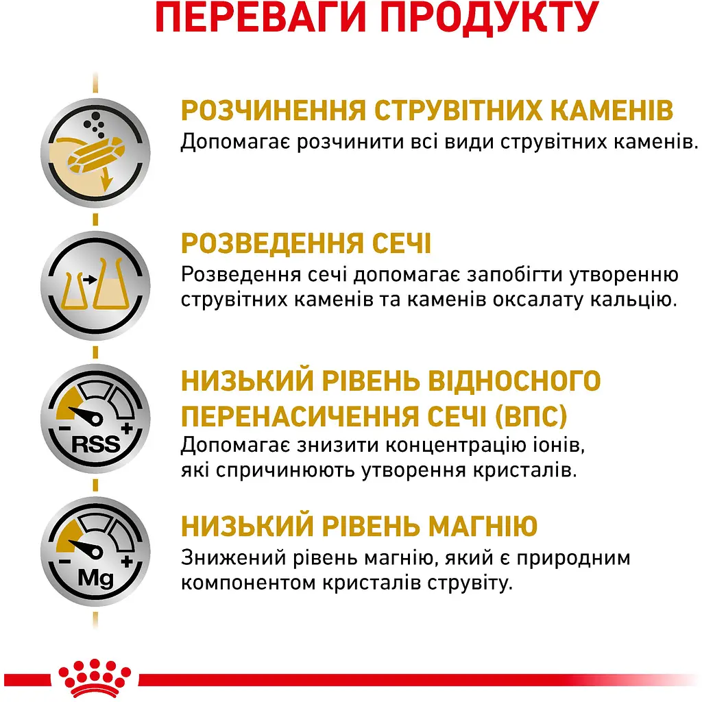 Корм для дорослих котів Royal Canin Urinary S/O Feline при захворюваннях сечовидільної системи 1.5 кг - фото 8