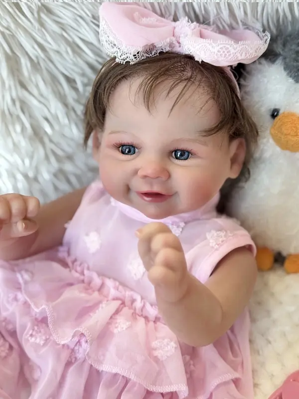 Колекційна силіконова лялька реборн новонароджена дівчинка римма Reborn Dolls det0018883 - фото 4