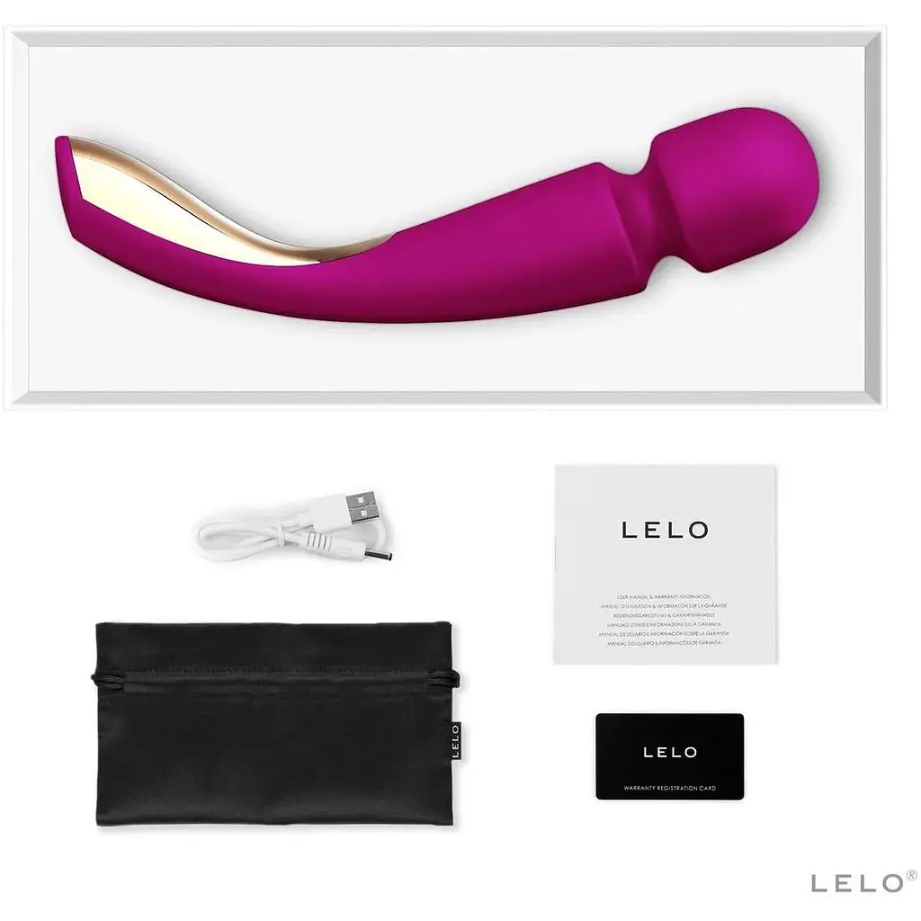 Вібромасажер Lelo Smart Wand 2 Medium Deep Rose - фото 3