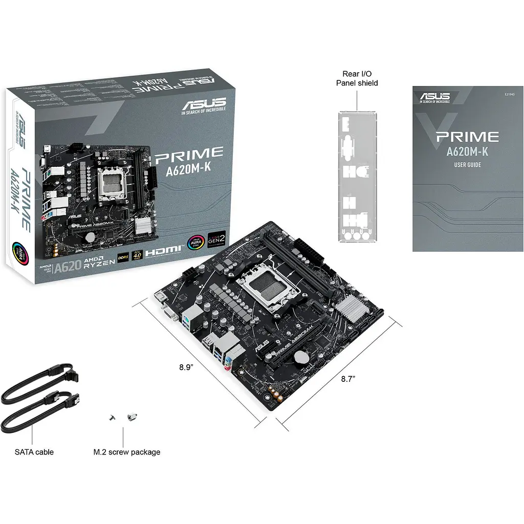 Материнська плата Asus Prime A620M-K (90MB1F40-M0EAY0) [104425] - фото 8