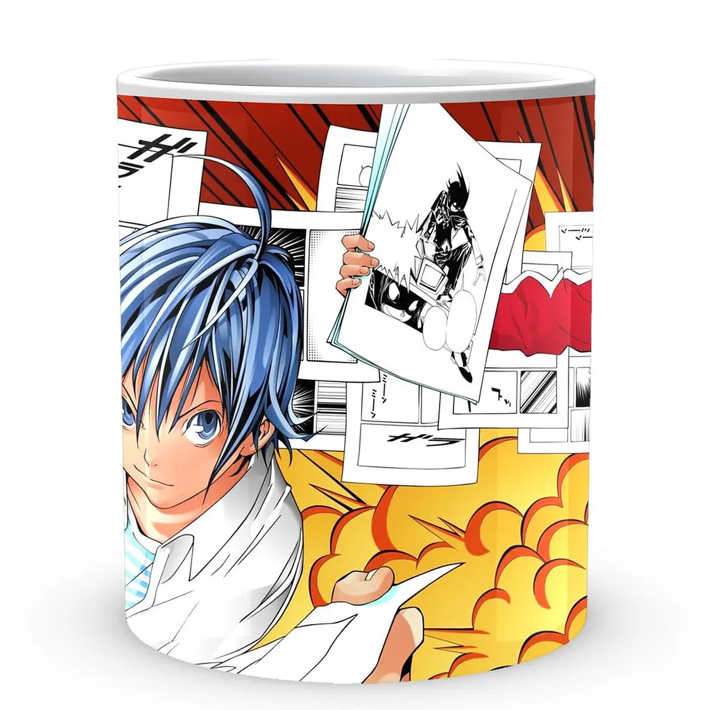 Кухоль GeekLand Бакуман Bakuman Маширо та Такагі BK 02.432 330 мл білий - фото 2