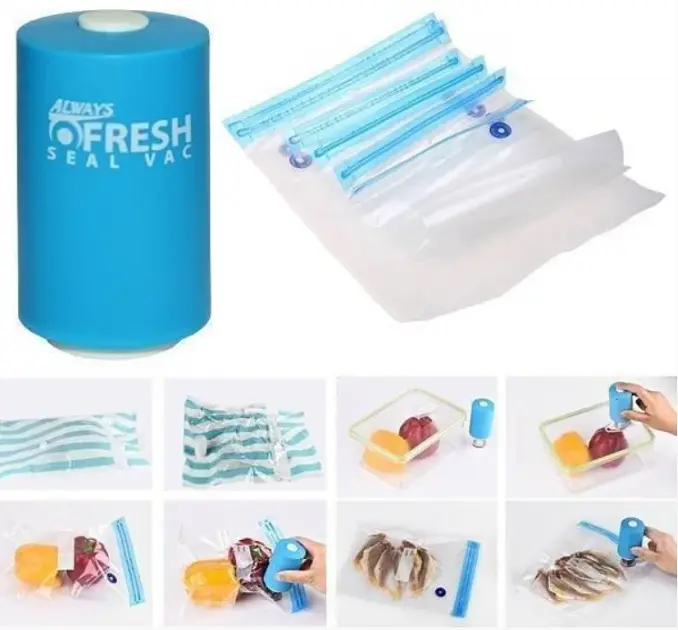 Вакуумний пакувальник для їжі Vacuum Sealer Always Fresh Побутовий міні вакууматор - фото 5