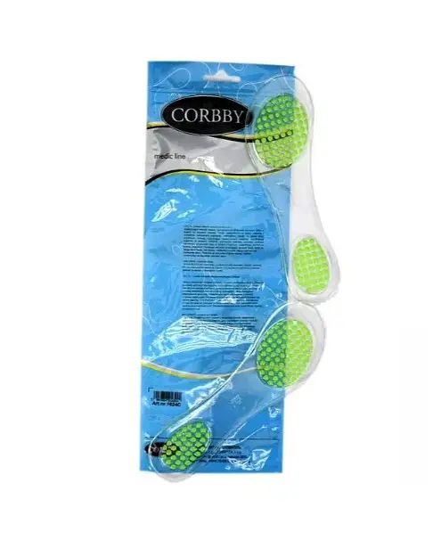 Устілки гелеві амортизувальні тонкі Corbby Gel 3/4, безбарвні, універсальні - фото 2