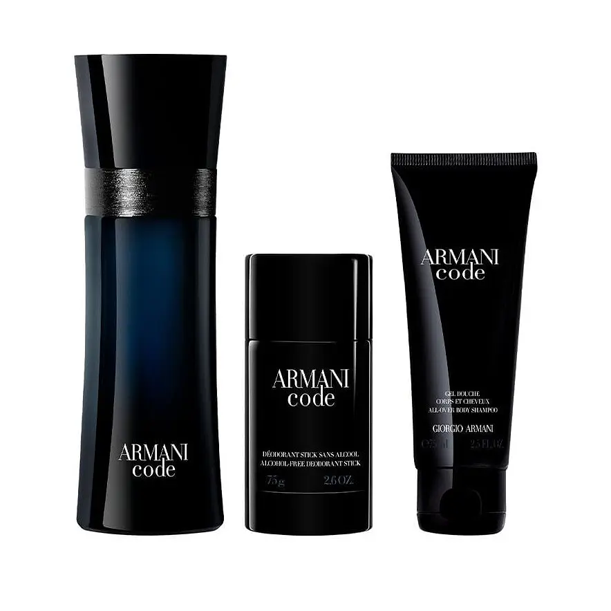 Подарунковий набір Giorgio Armani Armani Code Gift Set: Туалетна вода 125 мл + Дезодорант-стік 75 мл + Гель для душу 75 мл (918542) - фото 3