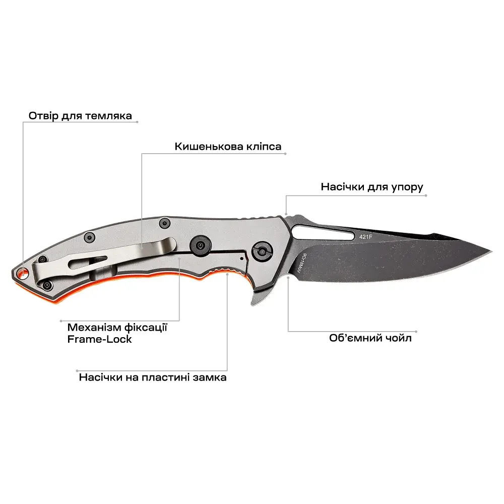 Нож Skif Shark II BSW Orange - фото 8
