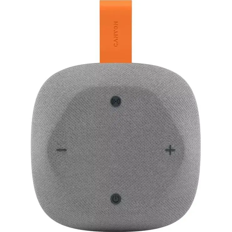 Портативна акустика Canyon HEXAGON 10 TWS 8W IPX5 Grey Orange (CNE-CBTSP10GO) - фото 2