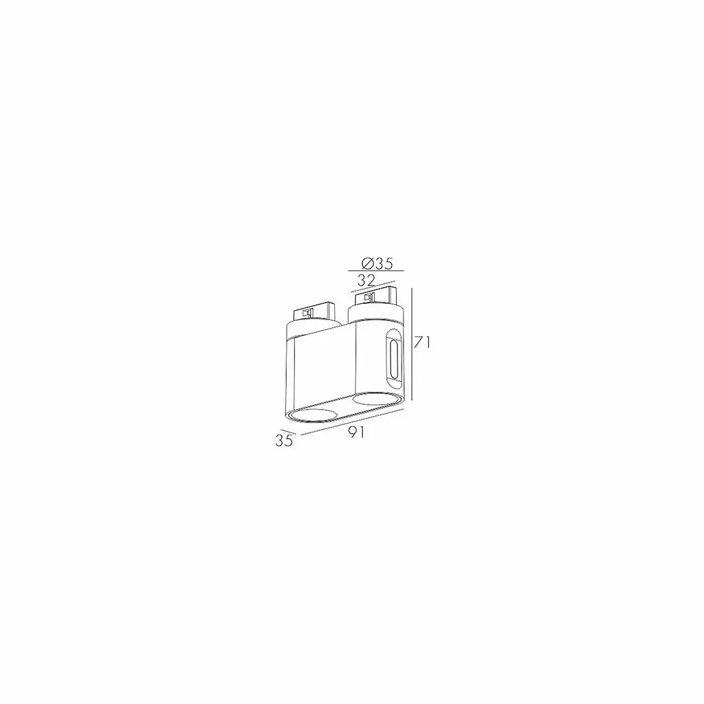 Магнитный светильник Skarlat RCZ-MZ02 2×5W WH+BK 4000K - фото 2