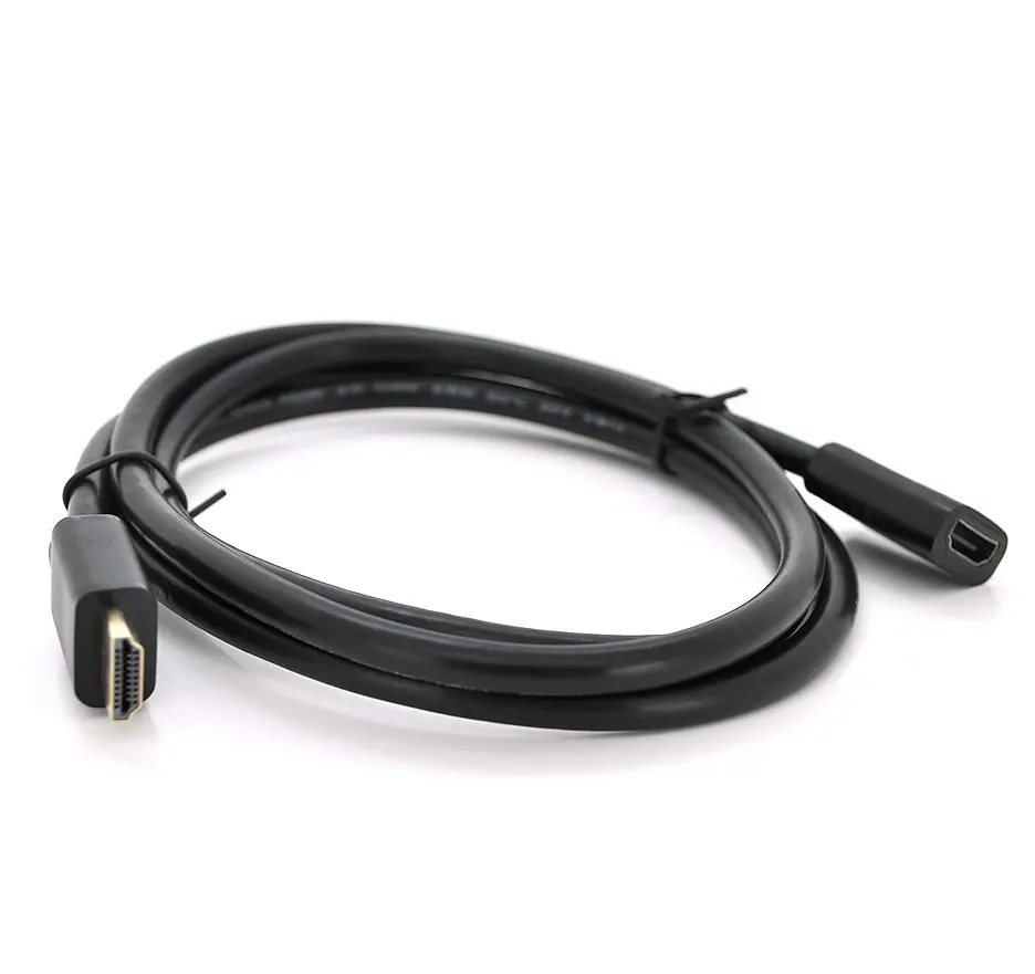 Подовжувач HDMI (тато) — HDMI (мама) VEGGIEG HF-1 1m, v2.0, OD-7.0mm - фото 2
