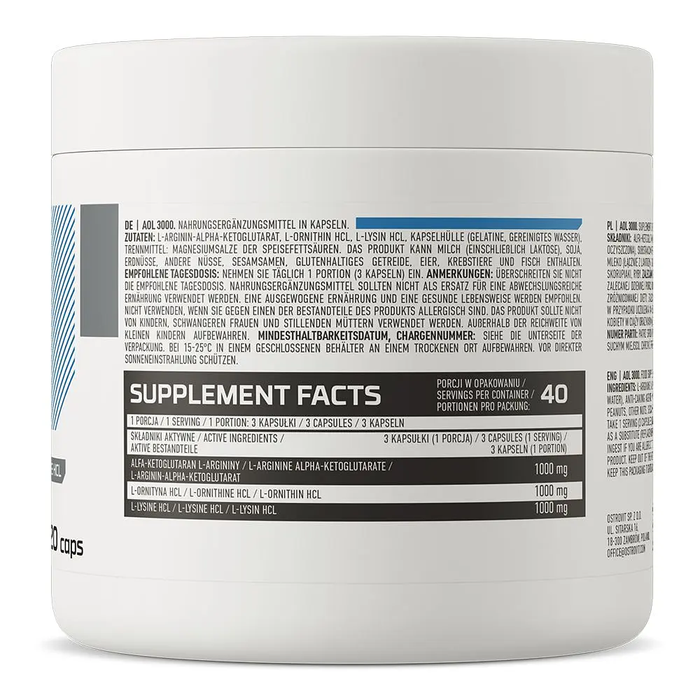 Амінокислотний комплекс OstroVit Supreme Capsules AOL 120 капсул - фото 3