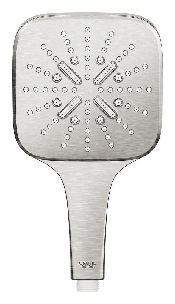 Ручний душ 3 режими струменя Grohe Rainshower SmartActive 130 Cube 26582DC0, Нержавіюча сталь - фото 2