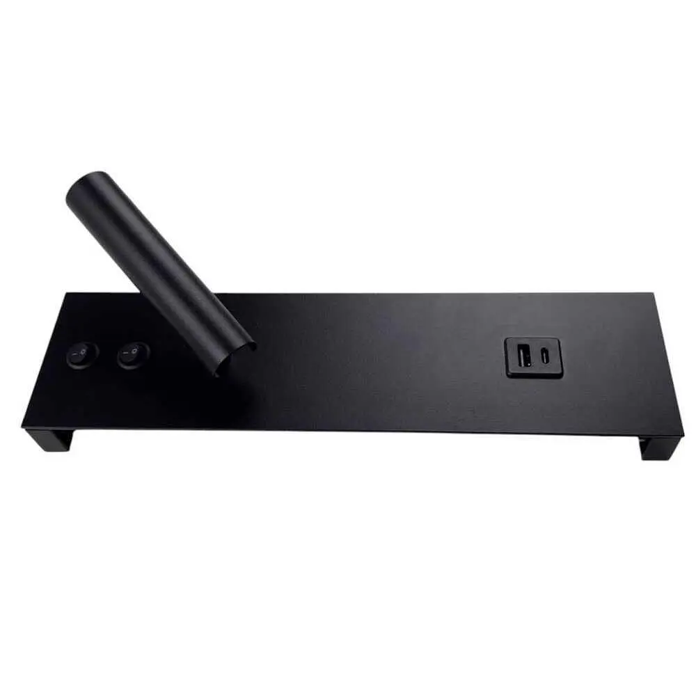 Світильник настінний Violux BITRIX-W USB 15W 3000/4200/6000K 865Lm IP20 чорний ( 553105 ) - фото 6