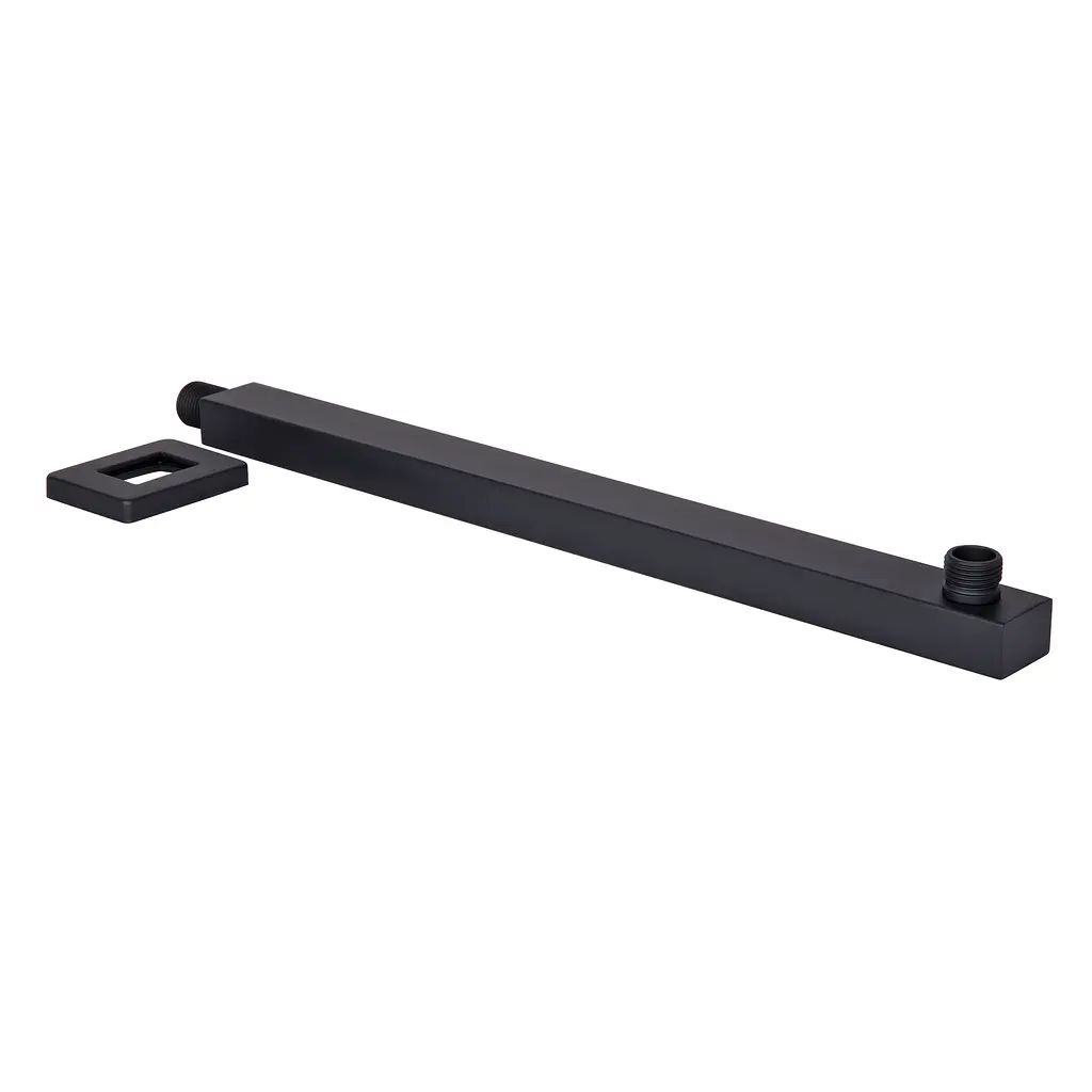 Кронштейн для верхнего душа Qtap Trubice 400 мм прямоугольный QTTRU120BLM45929 Black matt Черный матовый - фото 4
