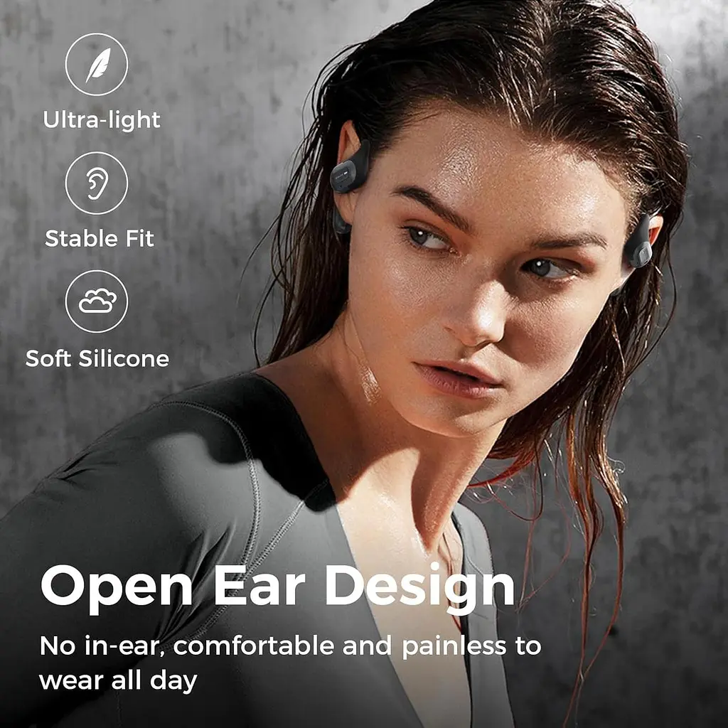 Відкриті Bluetooth-навушники BNARQP 5.3 зі стереозвуком для спорту - фото 2