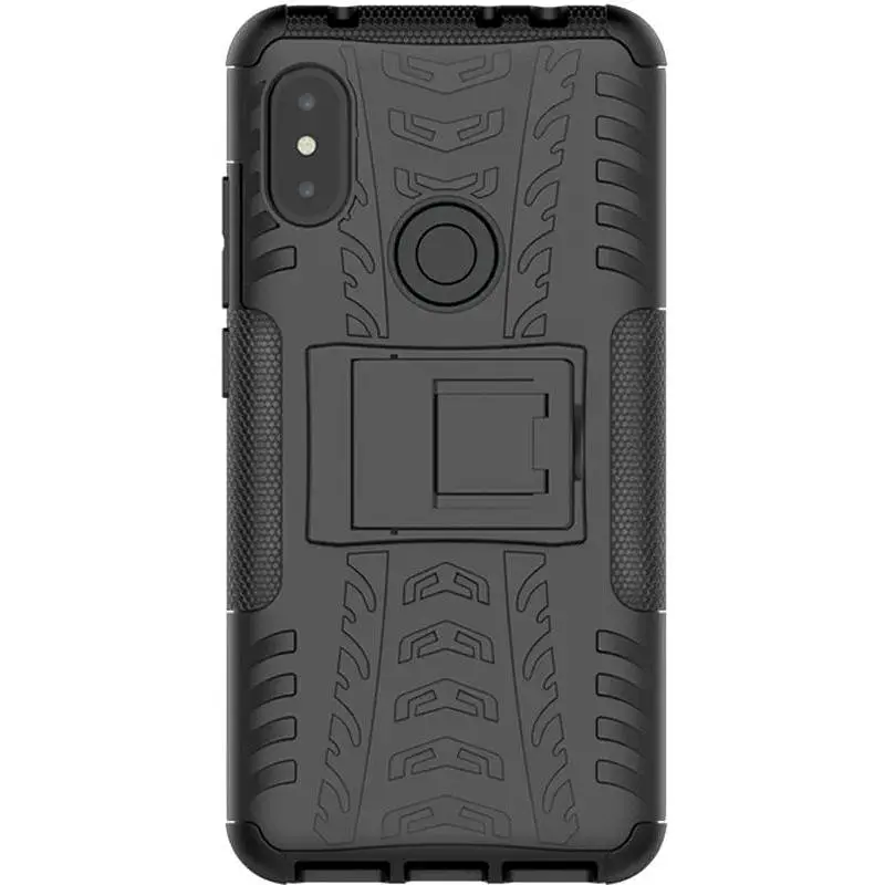 Чохол-накладка Toto Dazzle Kickstand 2 in 1 Case Xiaomi Redmi Note 6 Pro Black - фото 3