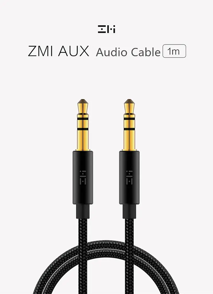 Кабель Xiaomi ZMI AUX Audio braided cable 1 м чорний (AL103) - фото 3