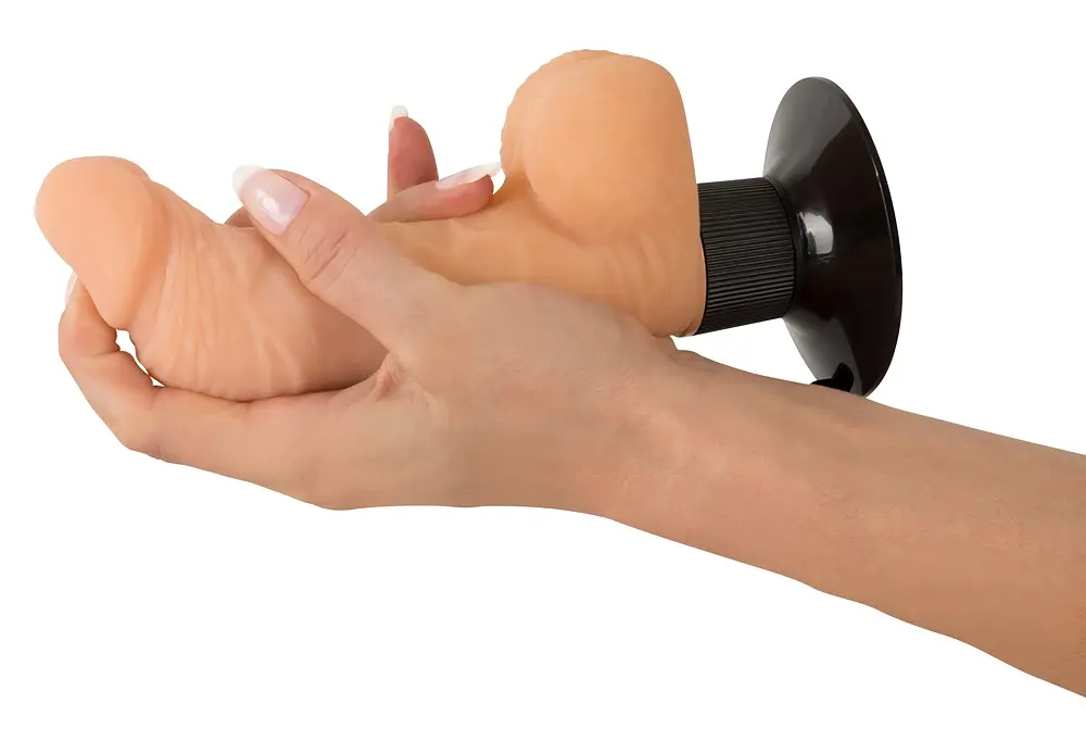 Вібратор Nature Skin Orion Realistic Vibe 21 см тілесний - фото 5