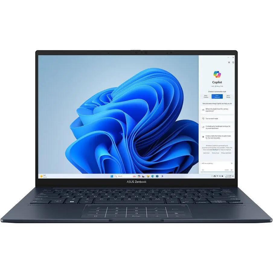 Ноутбук Asus Zenbook 14 UX3405CA-PZ051W, 14 inch 2880 x 1800, Intel 225H 14 C/14 T, 1.7 GHz - 4.9 GHz, 18 MB cache, 16 GB LPDDR5X, 512 GB - фото 2