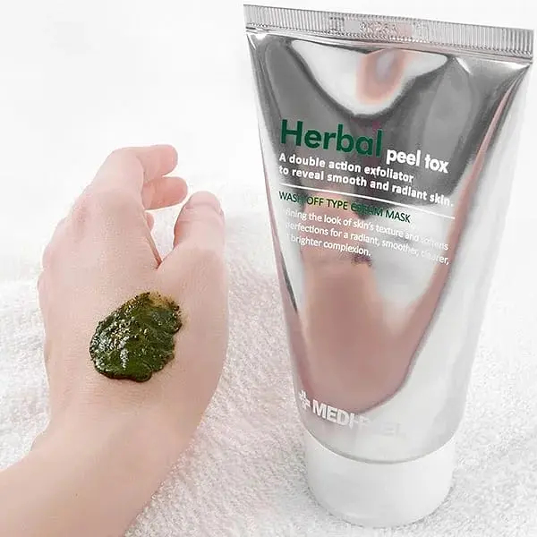 Очищаюча пілінг-маска з ефектом детоксу Herbal Peel Tox Wash Off Type Cream Mask Medi-Peel 120 мл - фото 3