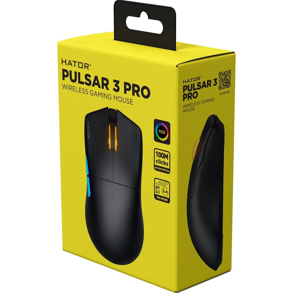 Миша Hator Pulsar 3 Pro Wireless Black (HTM640) [128618] - фото 6