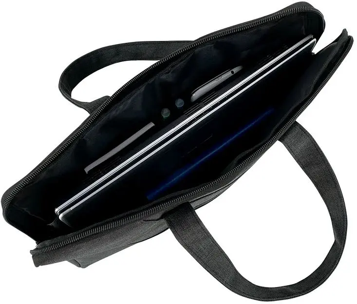 Сумка для документов текстильная Axent А4 1 отделение темно-серая (1632-02-A) - фото 4