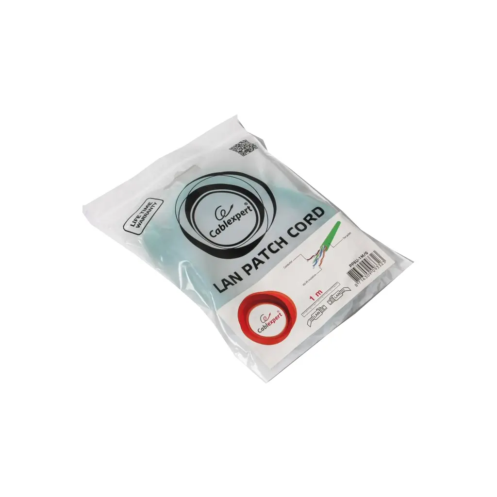 Патч-корд Cablexpert 1м UTP cat 6 CCA green (PP6U-1M/G) - фото 3