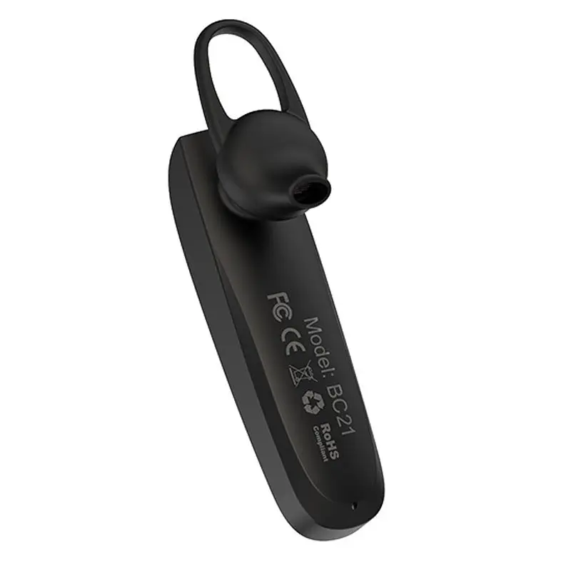 Bluetooth моно-гарнітура Borofone BC21 Чорний - фото 3