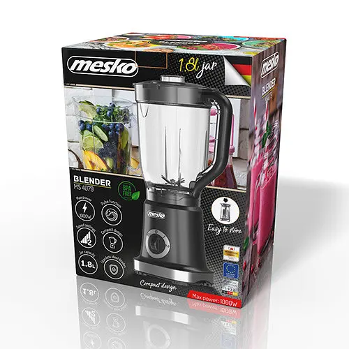 Блендер Mesko MS 4079 black - фото 9