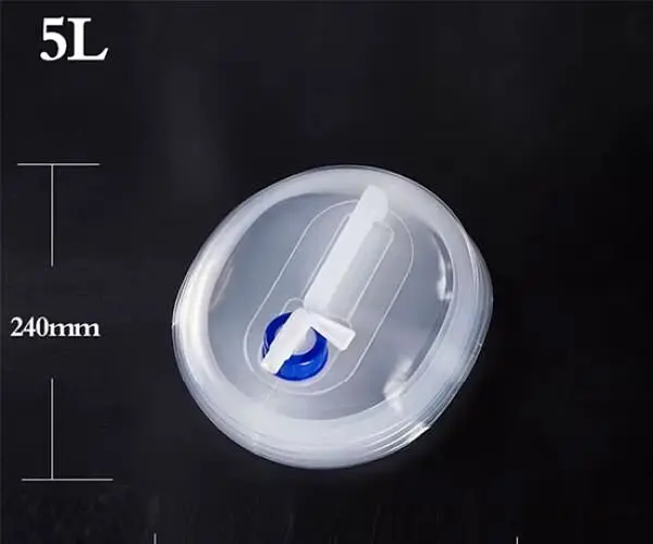 Каністра пакет для води складана з ручкою та краном ViO PE-FT 5l, трансформер, 5 л, прозора - фото 7