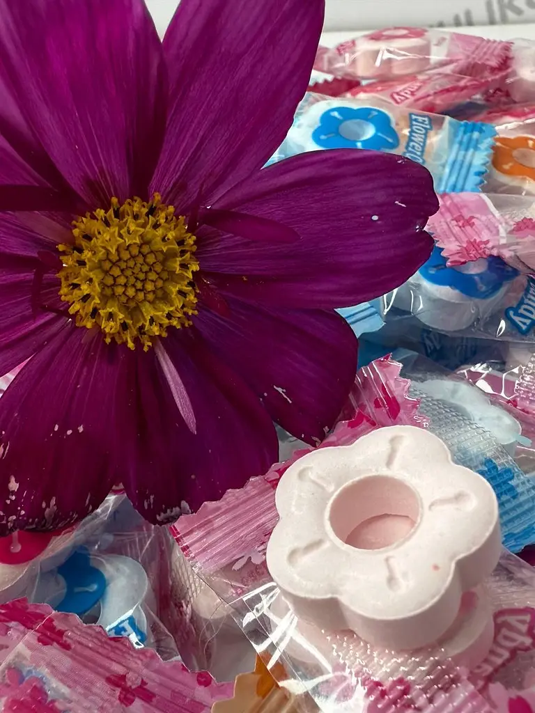 Цукерки Flower Candy Квітка карамельні без цукру з вітаміном С, 1 кг - фото 2