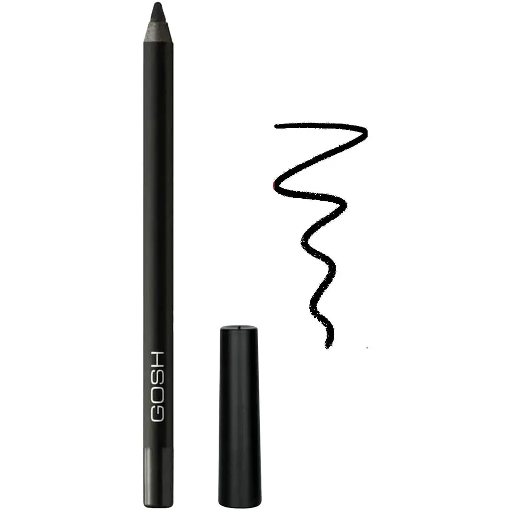 Карандаш для глаз Gosh Velvet Touch Eye Pencil водостойкий тон 023 (Black ink) 1.2 г - фото 2