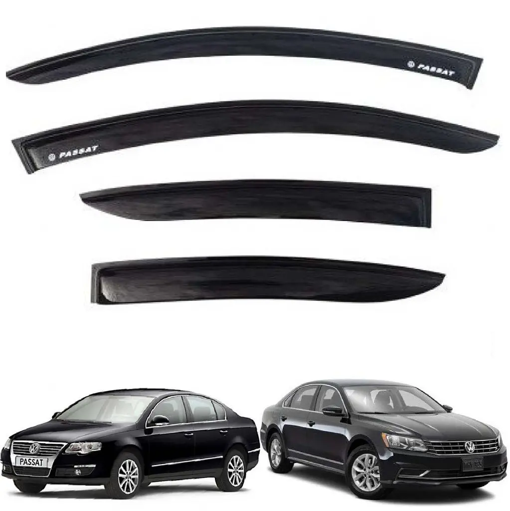 Дефлектори вікон вітровики Volkswagen Passat B6 - B7 Седан 2005-2011 Скотч 3M Voron Glass