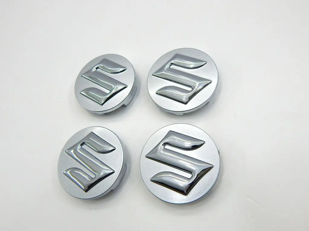 Емблеми коліс Suzuki (Сірі + Хром) 54 мм (4 шт) Оригінал 43252-63J10-CZ2 - фото 2