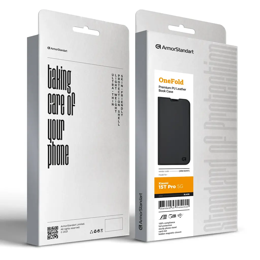 Чохол-книжка ArmorStandart OneFold Case для Xiaomi 15T Pro 5G Black - фото 7