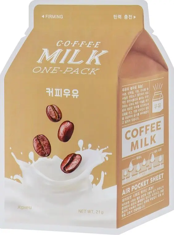Відновлювальна маска проти зморшок 21 г A'pieu Coffee Milk One-Pack - фото 2